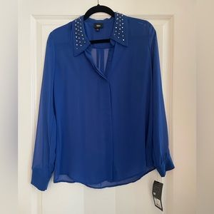 Mossimo, royal blue blouse, M.